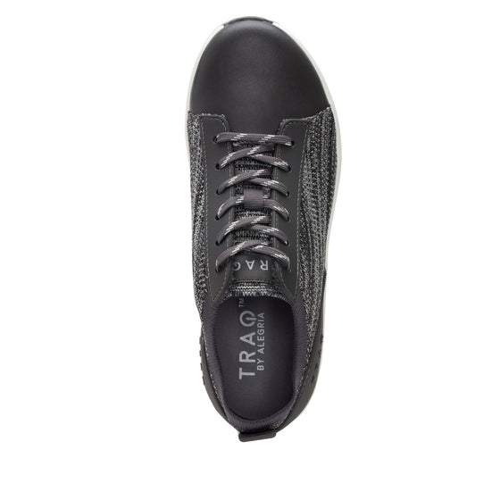 Qest Charcoal lace-up smart shoes with Q-Chip™ technology. QES-5018_S4