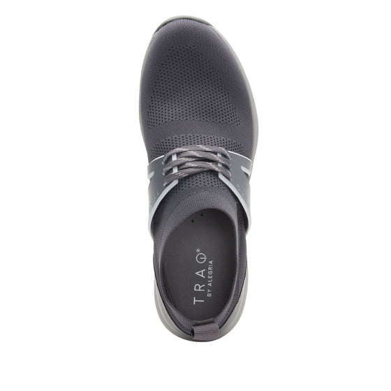 Qool Charcoal lace-up smart shoes with Q-Chip™ technology. QOO-M7018_S4