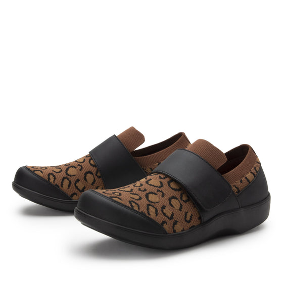 Qwik Leopard slip on smart shoes with Q-Chip™ technology. QWI-5210_S2