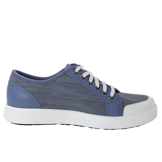Sneaq Washed Blue sneaker style smart shoes with Q-Chip™ technology. SNE-5405_S2