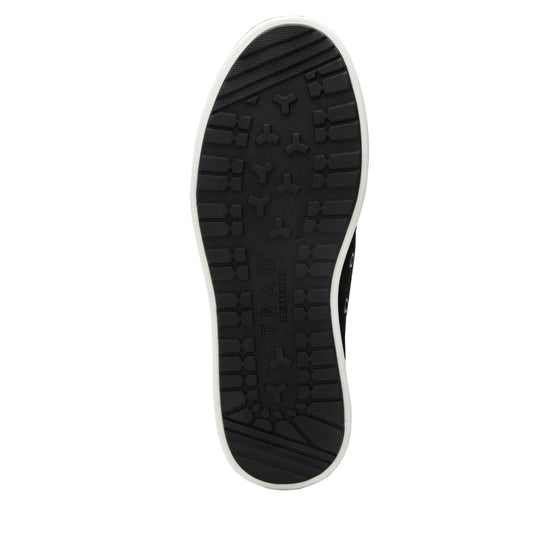Lyriq Black Velvet lace-up smart shoes with Q-Chip™ technology. LYR-5008_S5