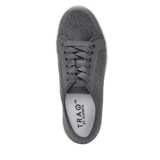 Lyriq Wooly Bully Grey lace-up smart shoes with Q-Chip™ technology. LYR-5099_S4