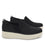 Mindy Black quilted slip on style smart shoes with Q-Chip™ technology. MIN-5001_S4
