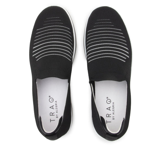 Mystiq Peeps Black slip on style smart shoes with Q-Chip™ technology. MYS-5005_S4