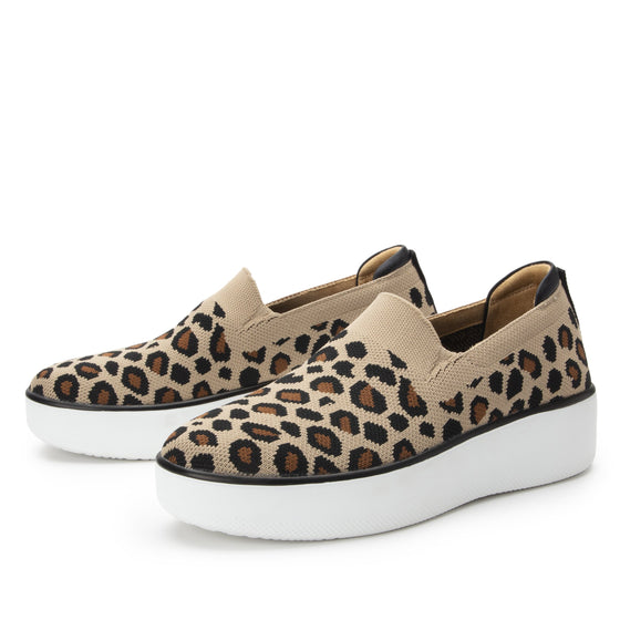 Mystiq Peeps Leopard slip on style smart shoes with Q-Chip™ technology. MYS-5211_S2