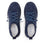 Peaq Navy laceup smart sneakers with Q-Chip™ technology on Q-sport walker 2 outsole. PEA-5411-S8