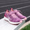 Peaq Plum laceup smart sneakers with Q-Chip™ technology on Q-sport walker 2 outsole. PEA-5681-S9