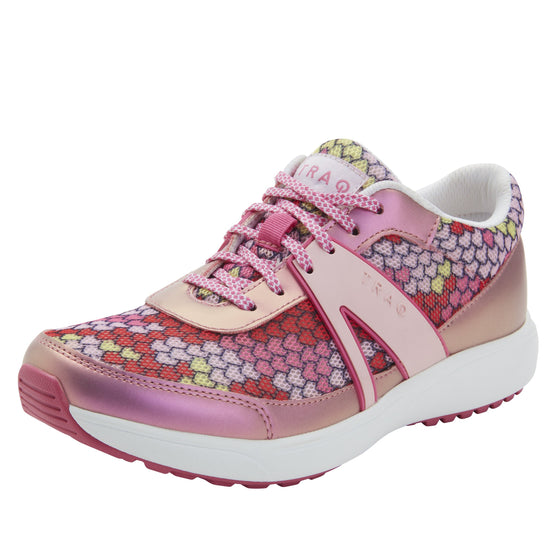 Qarma 2 Honeycomb Pink smart shoes with Q-Chip™ technology. QA2-5676-S1