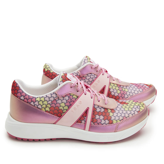 Qarma 2 Honeycomb Pink smart shoes with Q-Chip™ technology. QA2-5676_S2