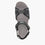 Qali Black three adjustable strap sandal with Q-Chip™ technology. QAL-5006_S4