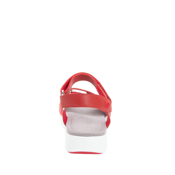 Qali Red three adjustable strap sandal with Q-Chip™ technology. QAL-5608_S3