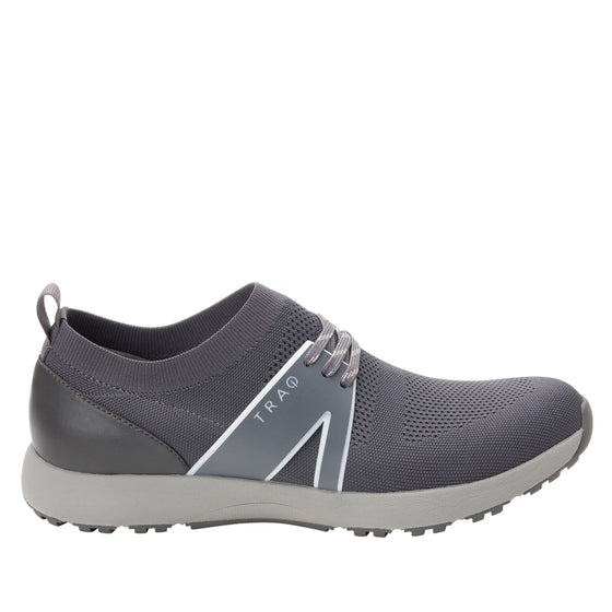 Qool Charcoal lace-up smart shoes with Q-Chip™ technology. QOO-M7018_S2