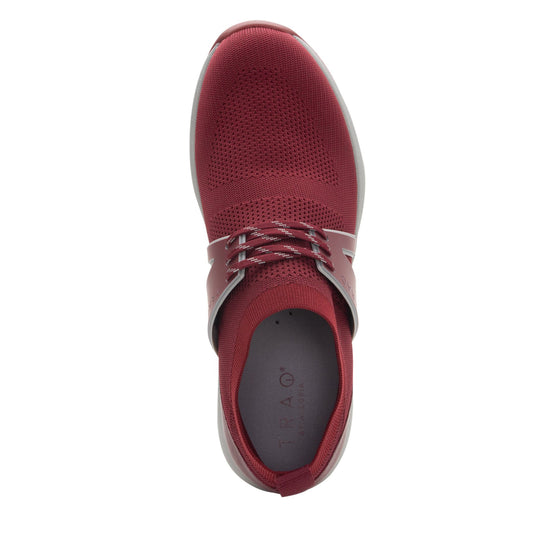Qool Maroon lace-up smart shoes with Q-Chip™ technology. QOO-M7602_S4