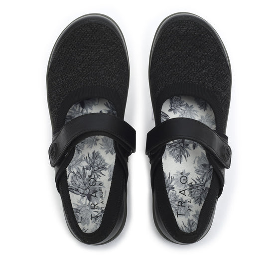 Qutie Black Multi mary jane smart shoes with Q-Chip™ technology. QUT-5006_S5