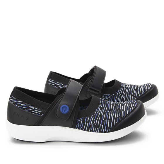 Qwik Blue Dash slip on smart shoes with Q-Chip™ technology. QWI-5494_S2
