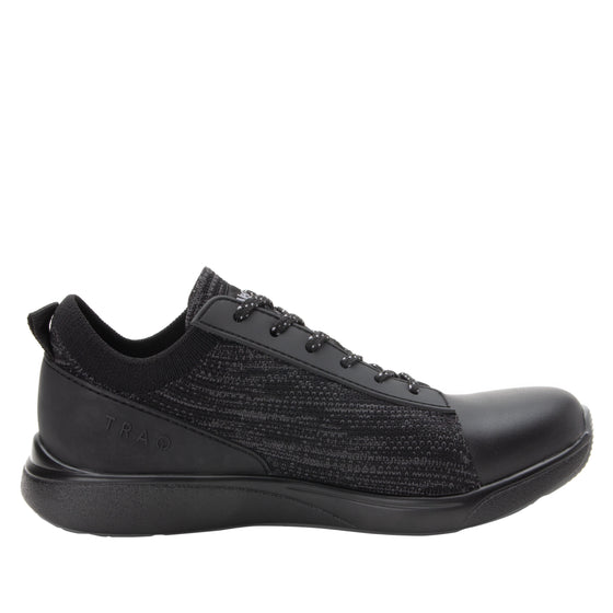 Qest Black lace-up smart shoes with Q-Chip™ technology. QES-5001_S2
