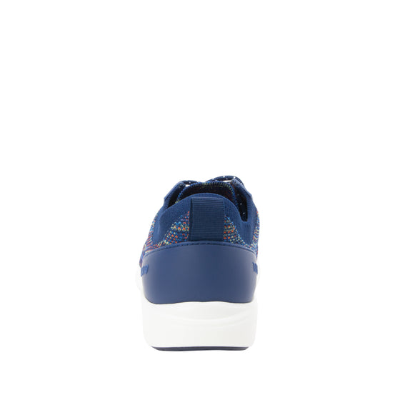 Qest Navy Multi lace-up smart shoes with Q-Chip™ technology. QES-5470_S3