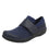 Qwik Cozy Navy slip on smart shoes with Q-Chip™ technology. QWI-5496_S1