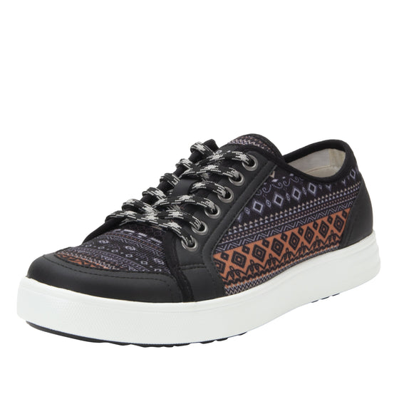 Sneaq Groovin You Gray sneaker style smart shoes with Q-Chip™ technology. SNE-5009_S1