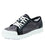 Sneaq Washed Black sneaker style smart shoes with Q-Chip™ technology. SNE-5034_S1