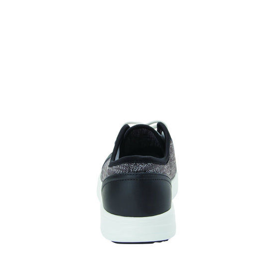 Sneaq Washed Black sneaker style smart shoes with Q-Chip™ technology. SNE-5034_S3