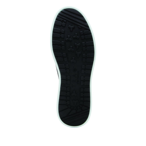 Sneaq Washed Black sneaker style smart shoes with Q-Chip™ technology. SNE-5034_S5