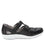 Treq Black three adjustable strap shoes with Q-Chip™ technology. TRE-5003_S2